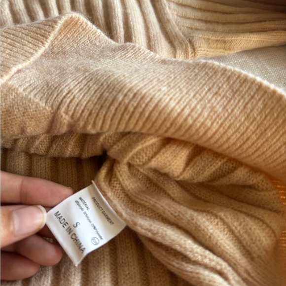 Zara Ribbed Cowl Neck Sweater - Camel - Picture 5 of 5